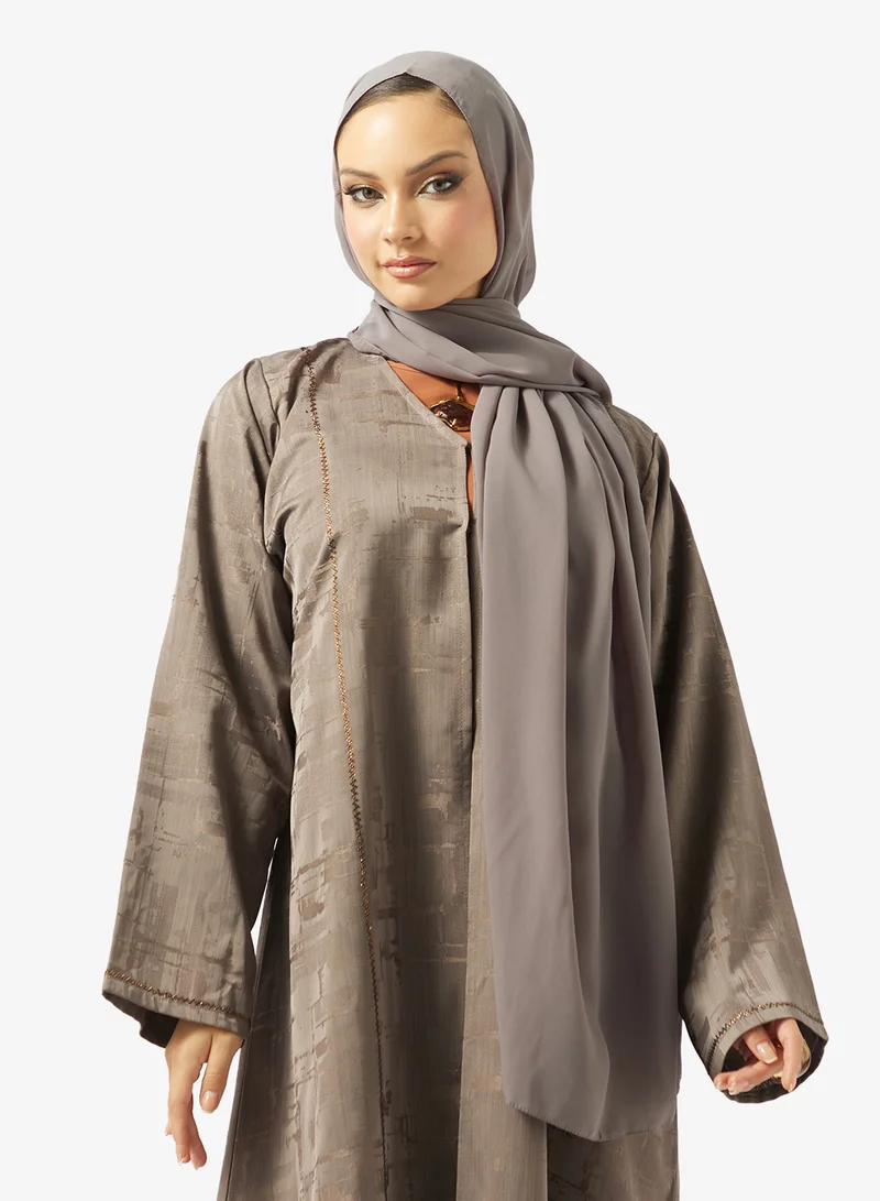 hayas closet  Embellished Abaya With Sheila for Women | Best Price UAE